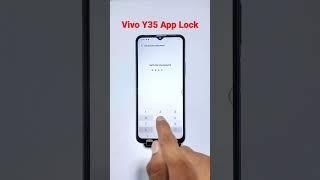 vivo y35 app lock kaise lagaye | #shorts #youtubeshorts