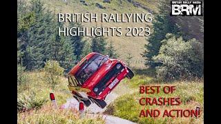 British Rallying Highlights 2023 - Best of Crashes and Action