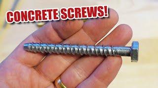 How to use CONCRETE SCREWS - heavy duty fixings!