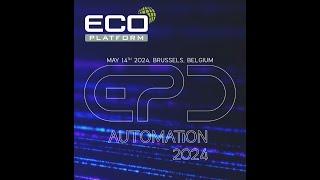 ECO Platform Stakeholder Event "EPD Automation"