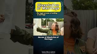 Dissolution of Marriage #learnenglish #vocabulary #englishspeaking