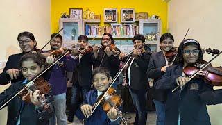 Jingle bells || Violin Cover || By Mainak's Musical family members