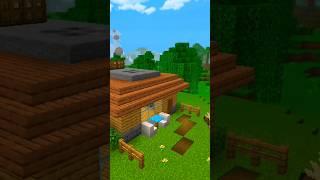 Minecraft Stone Starter House #shorts #minecraftpe #minecraft #viral #ytshorts #housebuild