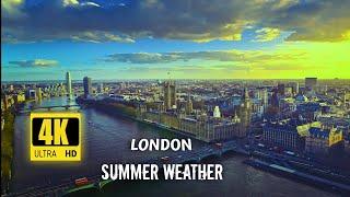 LONDON SUMMER WEATHER 4K VIDEOS ULTRA HD Birds & Flowers - Relaxation Meditation Music