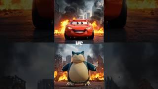 Lightning McQueen vs Snorlax, Gengar, Charizard, Venusaur, Blastoise, Mewtwo, Dragonite, Raikou