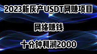 2023最新灰产|网赚 项目|网络赚钱 项目|赚钱  心得|教你五分钟了解项目开始网赚（真实网站演示教学）