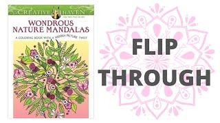 Creative Haven Wondrous Nature Mandalas: A Coloring Book with a Hidden Picture Twist | Flip Through