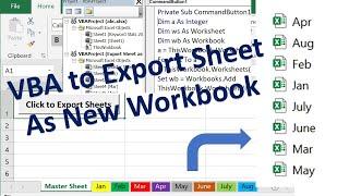 VBA to Save Each Worksheet as New Workbook - VBA Save as new excel file