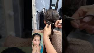 "Accidently I cut my hair while filming  "#haircut #shortsviral #shortsfeed #hack #makeuphacks