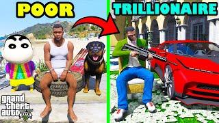 Franklin's Rise From POOR To TRILLIONAIRE in GTA 5 | SHINCHAN and CHOP