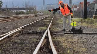 Correctly Throwing Railroad Switch Target