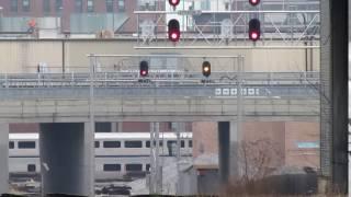 BNSF Chicago Sub Auto Signal 001 and 002 Flashing Approach Medium