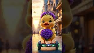 Sitter is getting married today and little duck bought Rose for her#short #cute #ducklings #pets #yt
