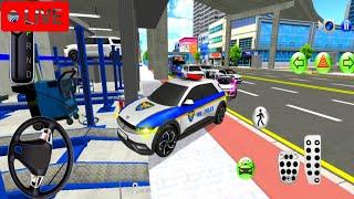 3D 驾驶课程安卓游戏直播 || 警车游戏 || #Live #gameplay #cargamelive