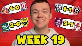 My Championship Week 19 Score Predictions!