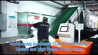 CLM Tunnel Washer and Ironing Lines In Hotel Laundry