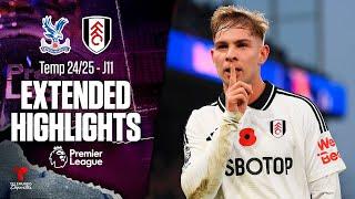 Crystal Palace vs. Fulham | Highlights Premier League | Jornada 11 | Telemundo Deportes