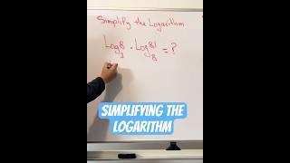 Simplifying Log Equations with Different bases | Logarithms #maths #algebra #shorts