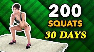 200 Squats A Day For 30 Days - Most Effective Squat Challenge