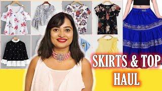 Huge Try On Haul‍️SKIRTS AND TOP HAULAffordable Haul Start from Rs 250 to 450/- only