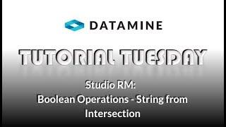 Studio RM: Boolean Operations - String from Intersection