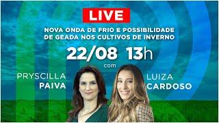 AO VIVO: nova onda de frio e possibilidade de geada nos cultivos de inverno