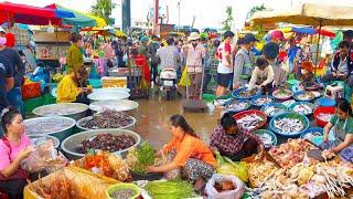 Fish Market & More - Cambodia Food Vlogs - Cambodia Food Market