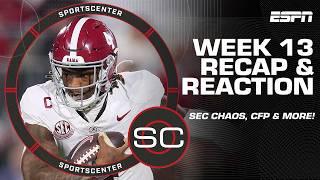 Chaos STRIKES the SEC  + Did Colorado play their way OUT of the CFP?  | SportsCenter