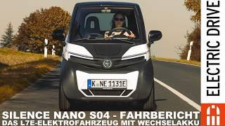 Silence Nano S04 - DAS L7e Elektrofahrzeug (80 km/h) mit Wechselakku im ersten Test | Electric Drive