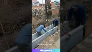 Excavator Playing with Giant Concrete Blocks is Oddly SATISFYING! ️ #oddlysatisfying #asmr