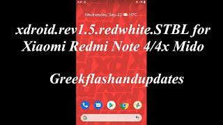 xdroid.rev1.5.redwhite.STBL for Xiaomi Redmi Note 4/4x Mido