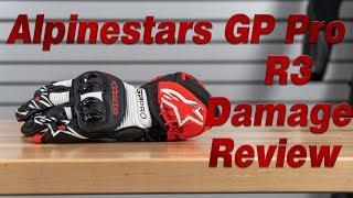 Alpinestars GP Pro R3 Gloves Crash Damage Review | Sportbike Track Gear