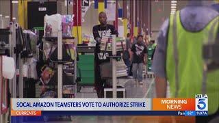 Amazon workers at delivery facilities in Southern California authorize strike