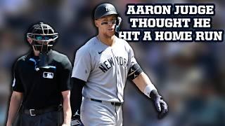 Aaron Boone ejected because he thought umpires robbed Aaron Judge of a home run, a breakdown