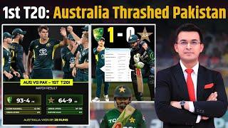 AUS vs PAK: Australia thrashed Pakistan by 29 runs in the 1st T20I ! Unbelievable collapse of Pak !