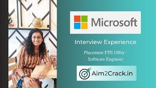 Microsoft interview experience | Off campus | 2022 | Software Engineer | Placement#33 | Aim2crack