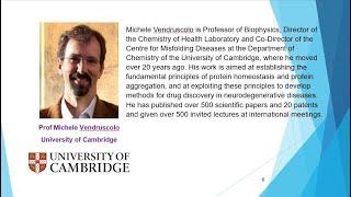 Prof Michele Vendruscolo Presentation for AI and ML in Drug Design and Discovery Showcase 2022