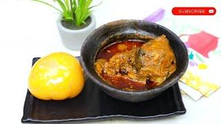 HOW TO MAKE AUTHENTIC NIGERIAN BANGA SOUP (OFE AKWU) WITH TINNED BANGA.