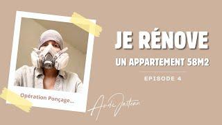 Rénovation Appartement 58 m2 - Épisode 4 : Ponçage, rénovation de la douche et papotage !