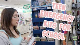 TEEN GiRL EMERGENCY KiT SHOPPiNG FOR SCHOOL