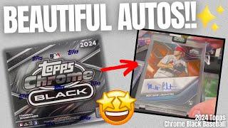 BEAUTIFUL AUTOS!! 2023 Topps Chrome Black Baseball Box | Card Curiosity