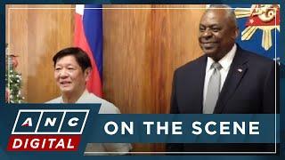 LOOK: U.S. Defense Secretary Lloyd Austin pays courtesy call on PH President Marcos | ANC