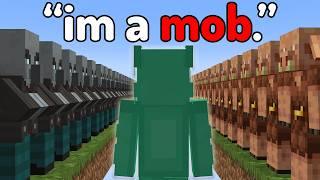 Minecraft but I SECRETLY join MOB CIVILIZATION