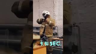 The Speed of a firefighter getting ready.  #shortvideo #shorts #short #shortclips #shortsvideo