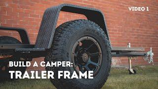 Building a Trailer Frame for a Teardrop Camper - Start to Finish - Timelapse