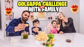 GOLGAPPE CHALLENGE With Noah & Hazel ️*Pani Puri*