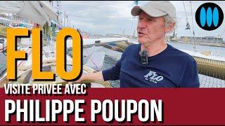 Route du Rhum 2022 - visite de FLO, l'ex-Pierre Premier de Florence Arthaud, avec Philippe Poupon