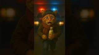 Confession at 2AM – A Cat's Midnight Love Story in the Convenience Store | Meom Short Film #cat #ai