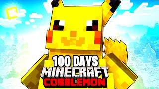 I Spent 100 DAYS as ASH KETCHUM in Pokémon Minecraft Vs my Rival! (Duos Cobblemon)