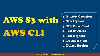 AWS S3 with AWS CLI | AWS Tutorial for Beginners | Cloud Computing in Telugu | Rakesh Taninki